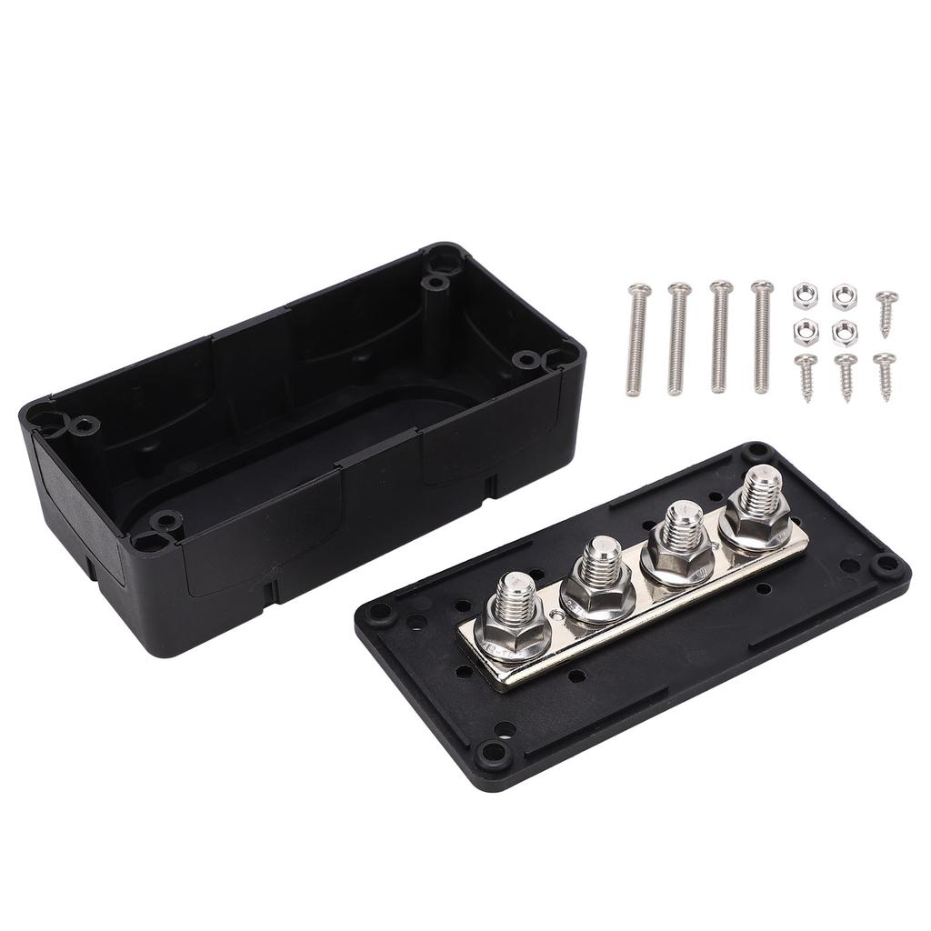 Heavy Duty Bus Bar Box DC48V 300A Flame Retardant Rust Proof for 12 to 48V Cars Trucks RVs Ships Boa