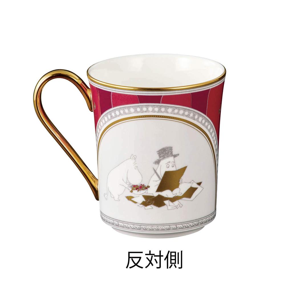 Noritake Mug 395cc Moomin Moominvalley Summer Festival 1 piece Red Bone China TG93656/N-092L