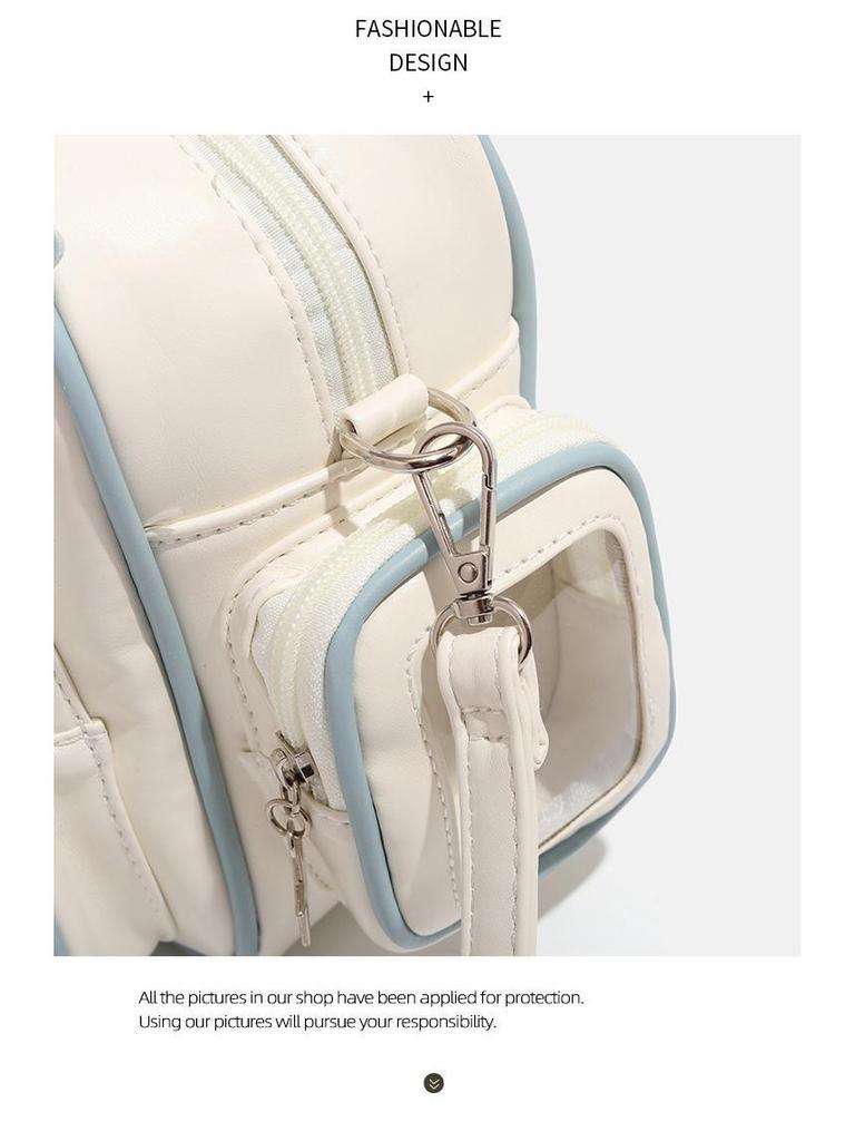 Y2K Millennium Large Capacity Cat Print Shoulder Crossbody Backpack 2024