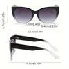 Cat Eye Gradient Fashion Sunglasses for Women Vintage Shades Eyewear for Outdoor Hiking