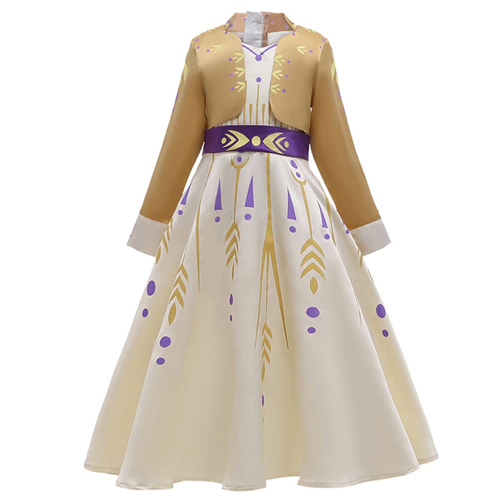 

KOVIDSUN Princess Dress, Girls Dress, Children s Cosplay, Frozen Anna Princess, Christmas, Size 120