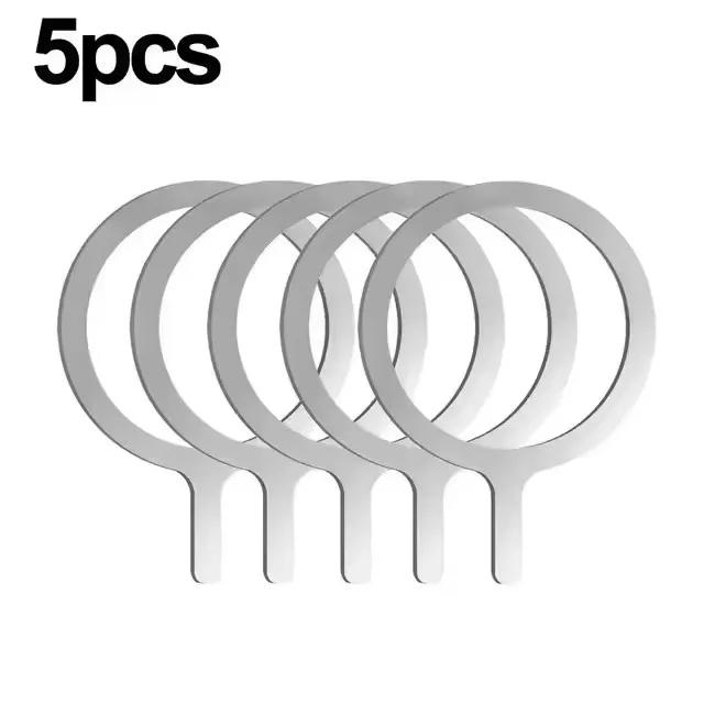 Universal Magnetic Metal Plate Ring For Samsung iPhone Magsafe Wireless Charger Car Phone Holder Sticker Round Magnet Patch