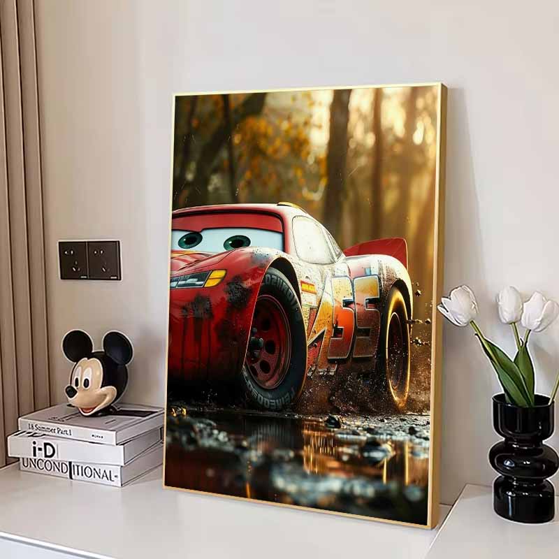 Disney Diamond Painting 5D DIY Cars Lightning McQueen Illustration Art Mosaic Embroidery Decoration Cross Stitch Gift