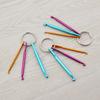 3Pcs/set Multicolour Mini Aluminum Alloy Keychain Crochet Hooks DIY Crafts Tools Colored Knitting Needles