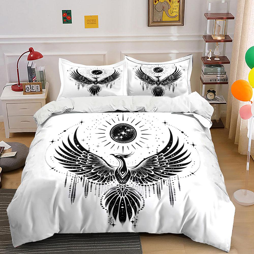 Majestic Celestial Phoenix Rise. Bedding Sets Duvet Covers Pillowcases(1* Duvet Cover 2* Pillowcases Without Duvet Insert)