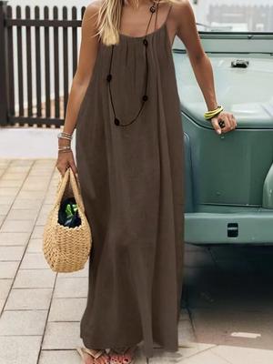 2026 Women's Backless Sling Overcoat Home Dress