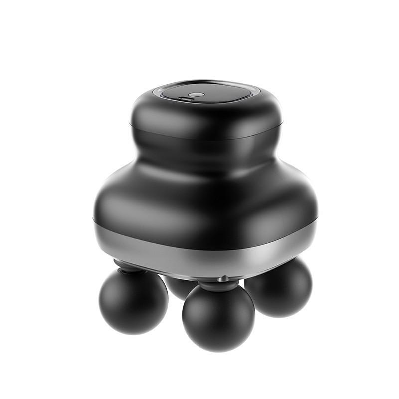 

USB Rechargeable Multi-Head Muscle Massage Gun with High-Frequency Vibration English Packaging
