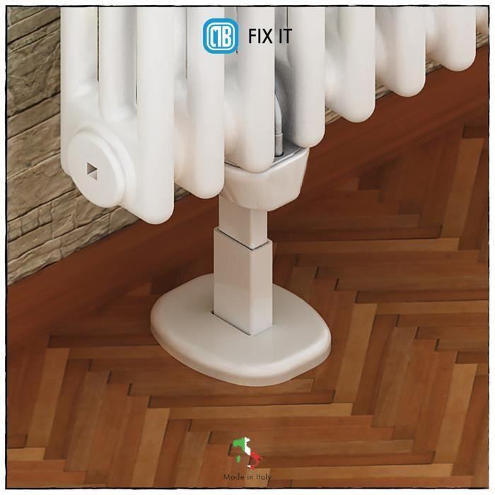 Fixation pour Radiateur Tubulaire - MB - Système Anti-dégagement - Blanc