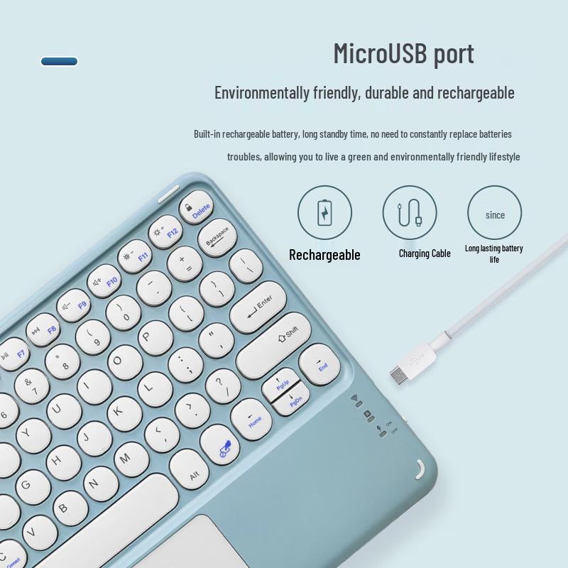 OLOEY Wireless Bluetooth Touchpad Keyboard