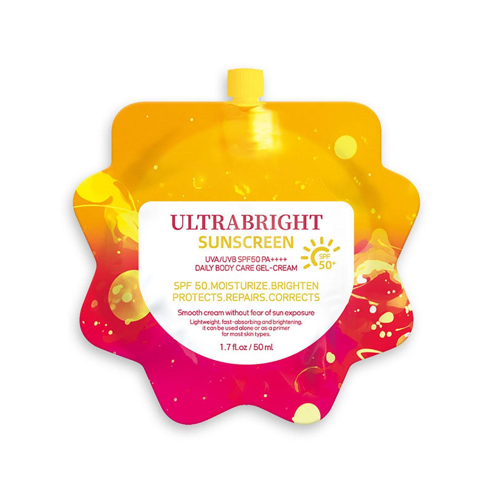 

Солнцезащитный крем SPF50+ UV Освежающий Водостойкий и Потостойкий Дорожный формат Солнцезащитный крем для лица 50 мл One Size