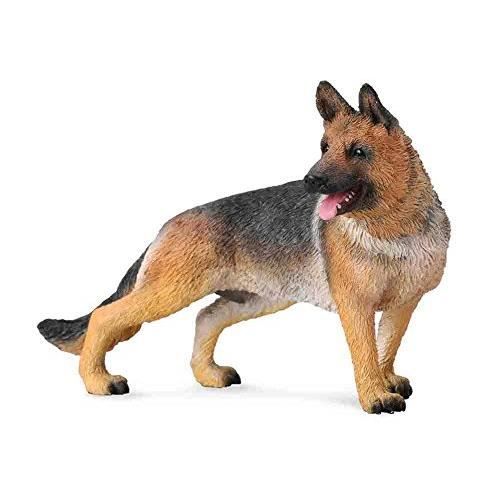 Figurine - CollectA German Shepherd - Berger Allemand réaliste - Noir - 4,3 x 2,8 cm