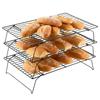 3-Piece Three-layer Cake Rack Cooling Rack, Stainless Steel Stackable Grid YQ
