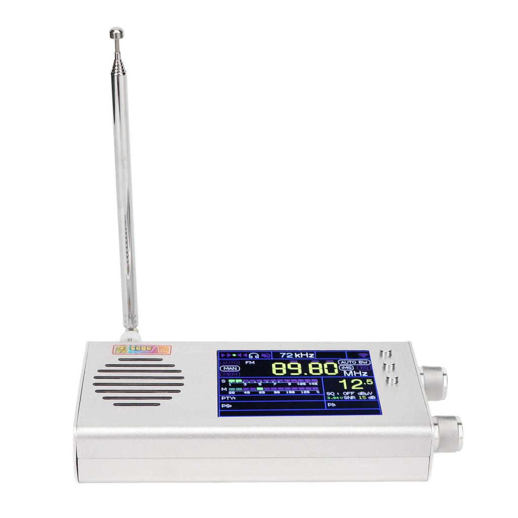 Full Band Radio Receiver 3.2inch LCD Display Dual Stereo Speaker MW Shortwave Portable Digital AM