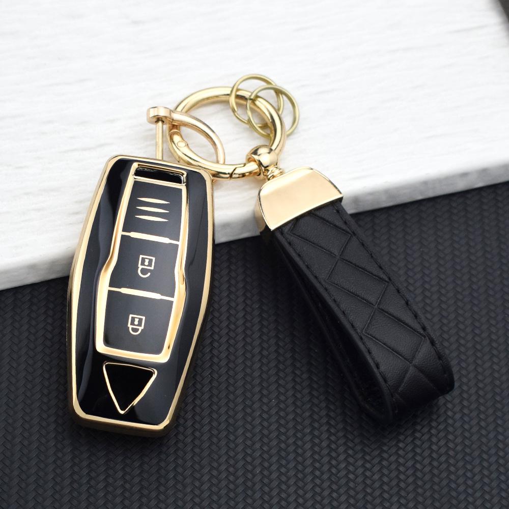 2/3/4 Buttons Key Cover For Mitsubishi Outlander - Smart Remote Tpu Car Key Case Holder With Keychain Rings Accessories