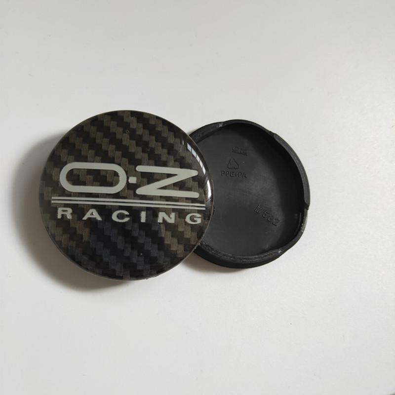 

20pcs/lot M582 55mm 52mm OZ Racing Car Wheel Rim Center Hub Caps Alloy Carbon Fiber Car Replace Center Caps O.Z