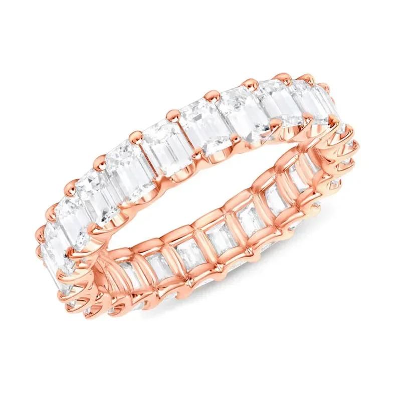 

Luxury Micro Paved Square Cubic Zirconia Promise Love Rings for Women Engagement Wedding Zircon Hot Sale Drop Ship Ring 6