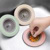 Anti-clogging Filter Silicone Wheat Straw Portable Bathroom Hair Filter Mesh Kitchen Sink Floor Durable Drain Cover Waste Plug