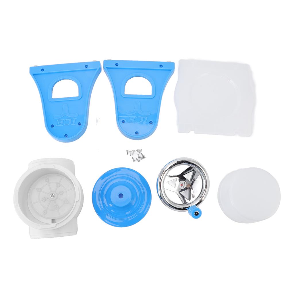 Hand Crank Shaved Ice Machine Stainless Steel Blades Safe Portable Ice Crusher for Home Restaurants