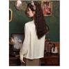 Plate Button Shirt Women's Spring and Autumn Retro Tang Dynasty Oblique Placket Long-sleeved Blouse