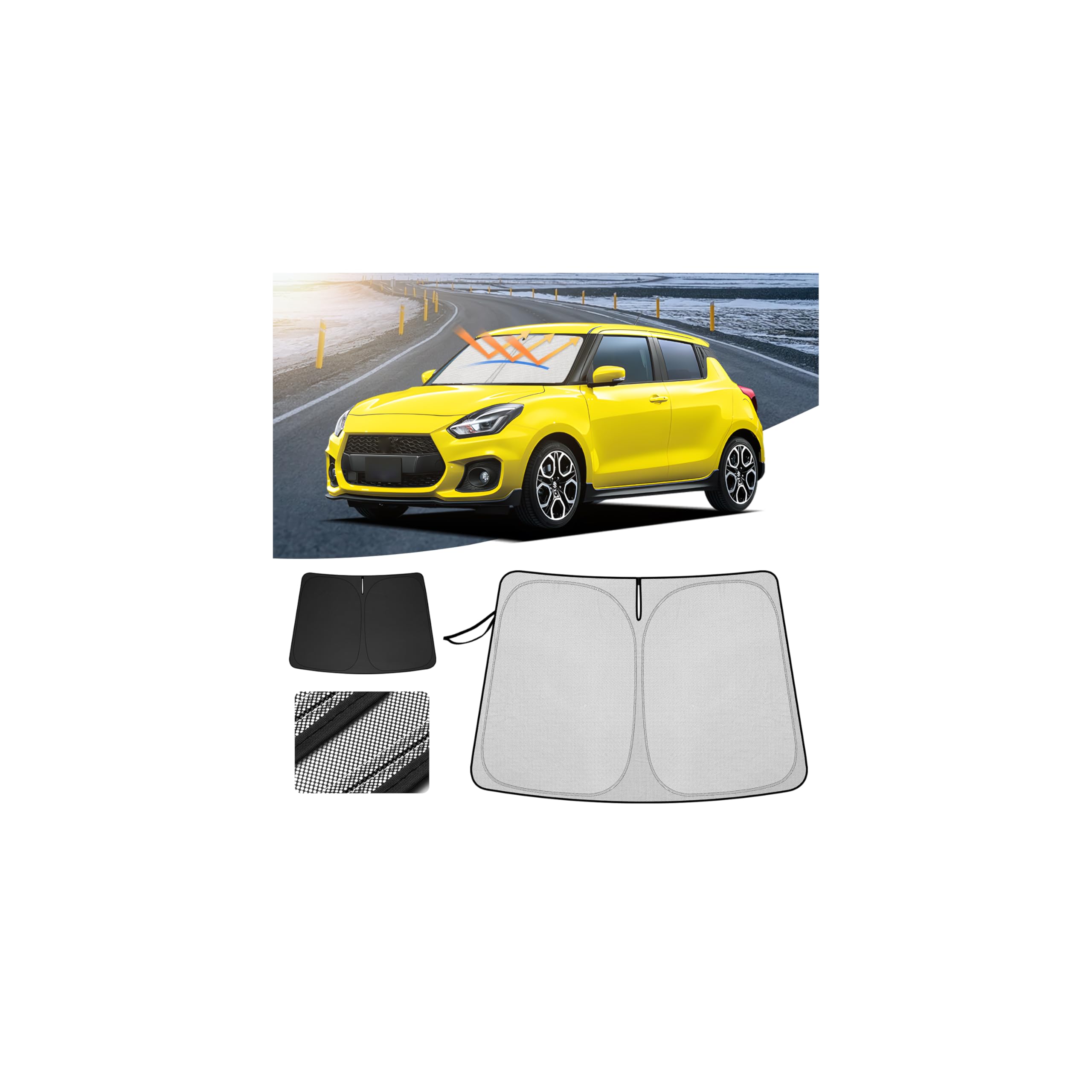 

LIMSTYLE Козырек на лобовое стекло для Suzuki Swift серии ZC13S Swift Sport ZC33S Светотеплозащитный УФ-защита Спортивный Точечный Сумка для хранения Салон Легкий Прямо от производителя