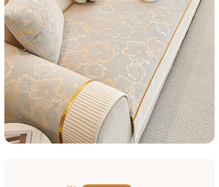 2025 Uniwersalna Poduszka na Sofę z Chenille - Antypoślizgowa, Czterosezonowa, Ekskluzywny Pokrowiec na Sofy Proste