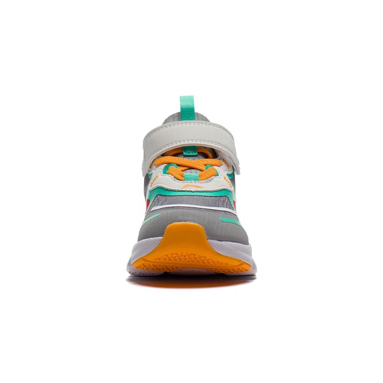 Li Ning Kids Kites Comfortable Sports Non-Slip Shock Absorbing Wear-Resistant Casual Shoes Kids Casual Shoes Gray Yellow Green YKNS028-3