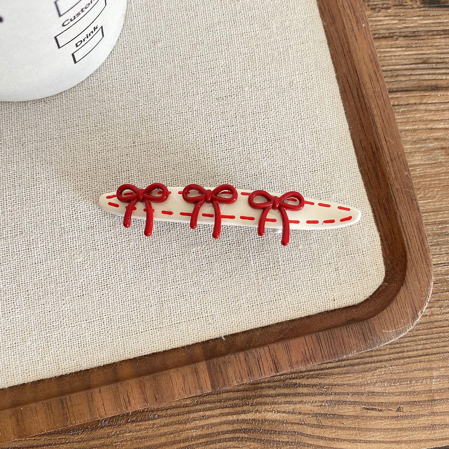 Sweet Bow Korean Dongdaemun Hair Clip: Fashionable Bangs and Stray Hair Control Duckbill Clip.