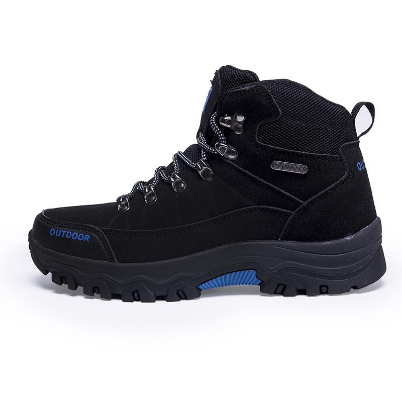 High-top Boots Men Outdoor Anti-slip Thick-soled Comfortable Ankle Boots Men Breathable Shock-absorbing Casual Hiking Shoes Men