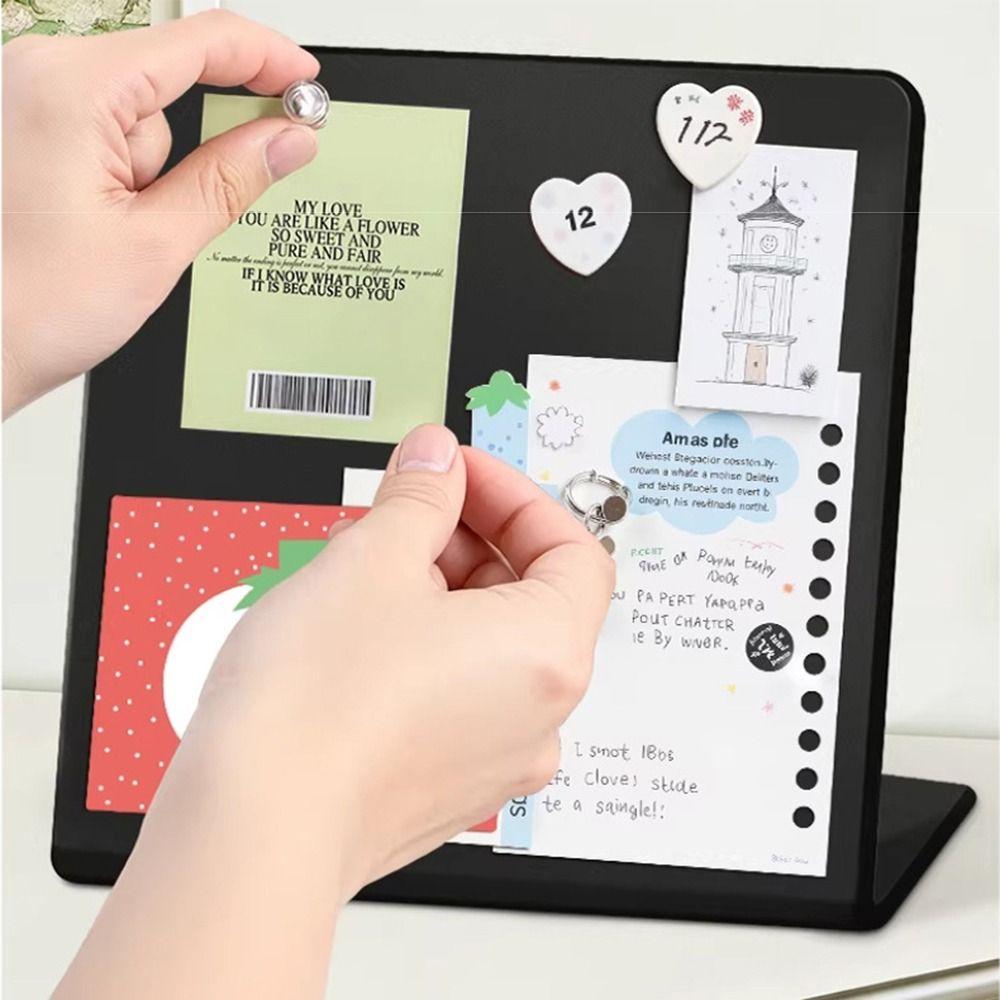 Vertical Design Magnetic Blackboard Metal Material Easy To Clean Note Storage Organizer DIY Design Decorative