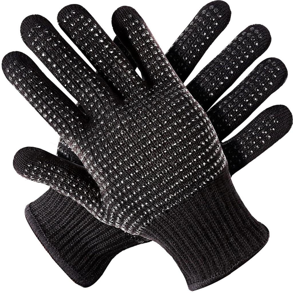 Spot Hairdressing Heat-Resistant PVC Non-Slip Gloves for Curling Irons & Straighteners