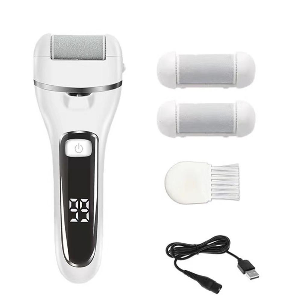 

2 Speeds Electric Rechargeable Foot File Eliminate Feet Dead Skin Feet Care Machine белый