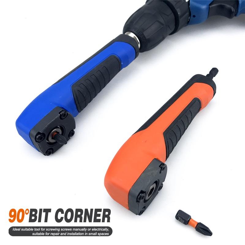 Winkelvorsatz Elektrischer Schraubendreher Reparatur 90 Grad Eckgerät Schraubendreher Stecknussadapter Bohrer Eckadapter