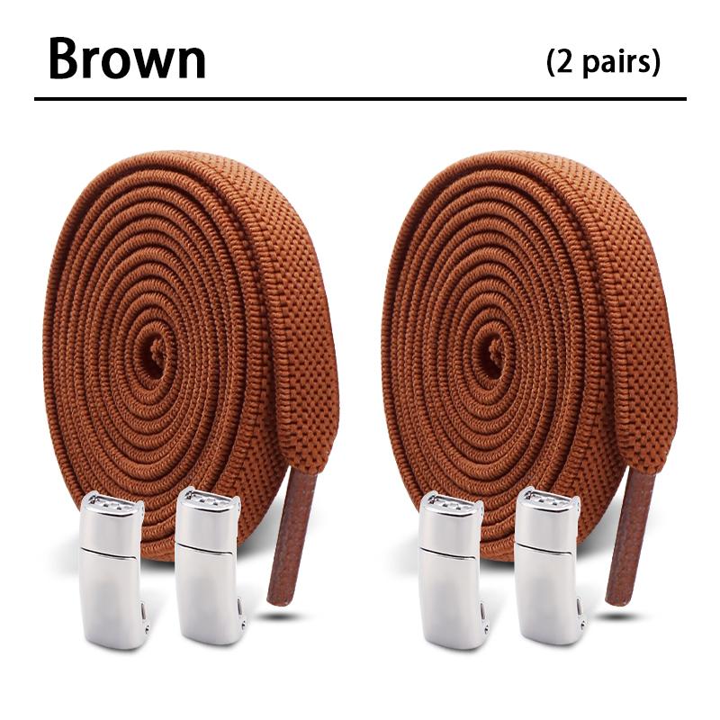 Magnetic Shoe Laces Without Ties Flat Elastic Laces Sneakers Boots No Tie Shoelace Rubber Bands for Shoes Accessories 2Pair