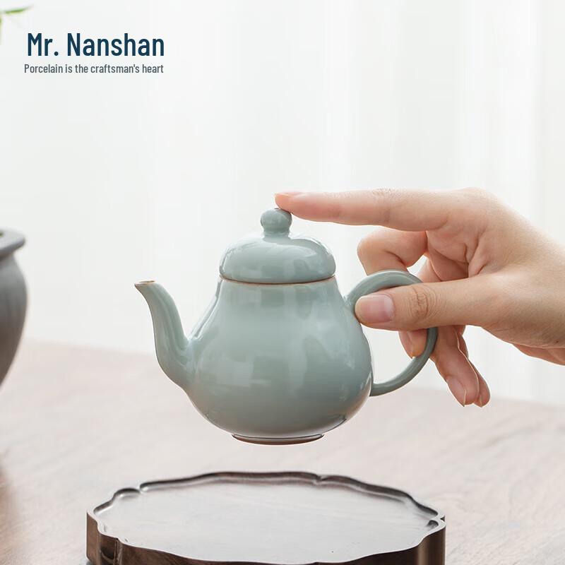 Sky Blue Ruyao Duoqiu Gongfu Teapot