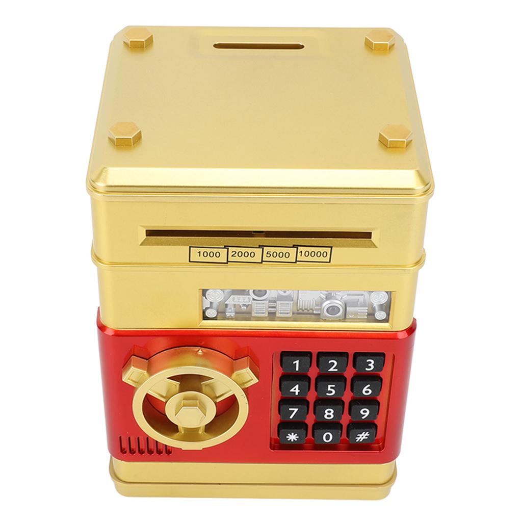 Piggy Bank Cash Coin Can Auto Scroll Paper Money Saving Box Mini ATM Coin Bank Money Saving Box