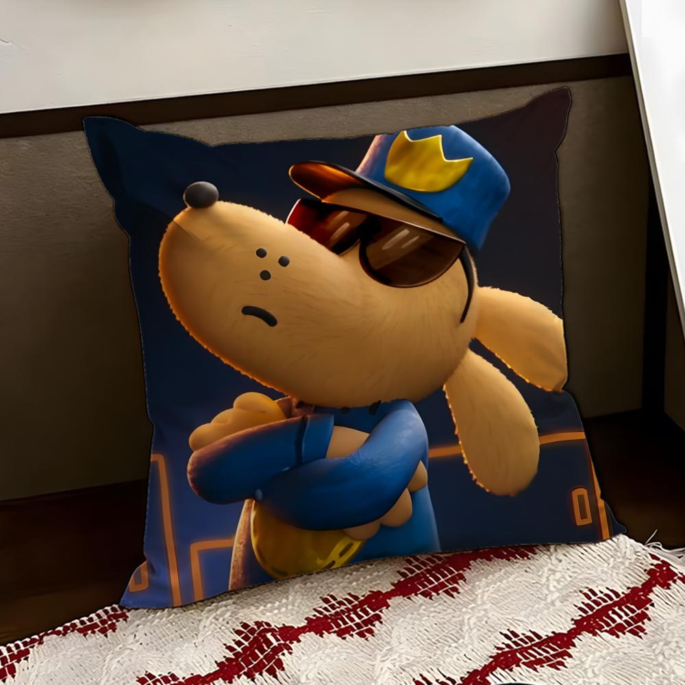 Anime DDogman Cushion Cover Reversible Soft Durable Pillow Cover Home Car MultiScene Use for Daily Comfort