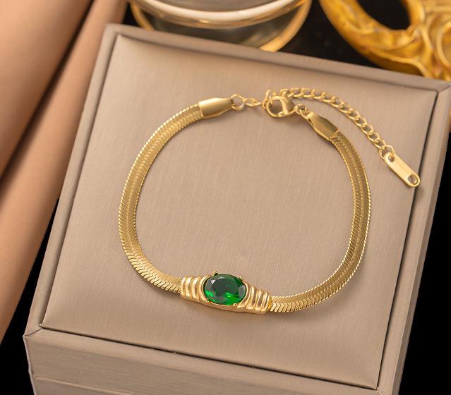 

Новый модный браслет из титановой стали с невыцветающим покрытием для женщин - Универсальные тренды европейского стиля