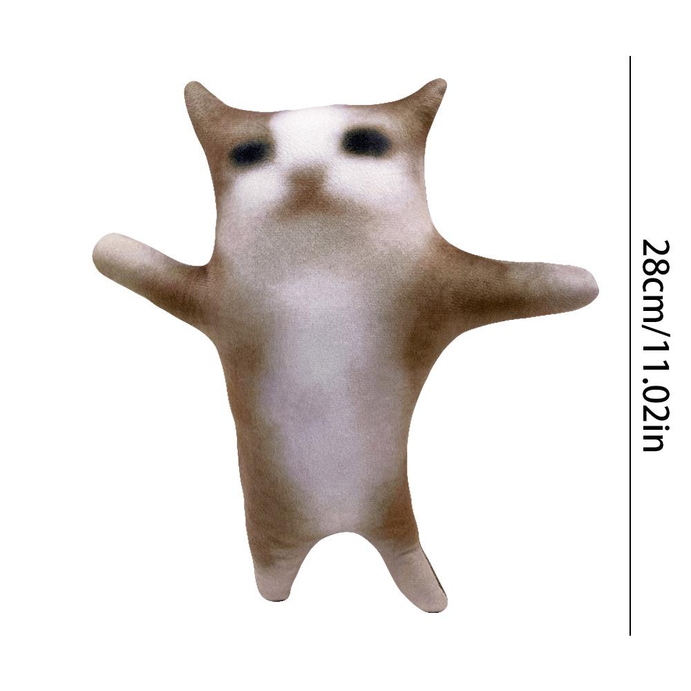 

TinicooCat Счастливый кот плюшевая игрушка фильм чучело животных милый кот плюшевый интерактивный кот плюшевый животное Счастливый кот детская игрушка подарок на день рождения 28cm