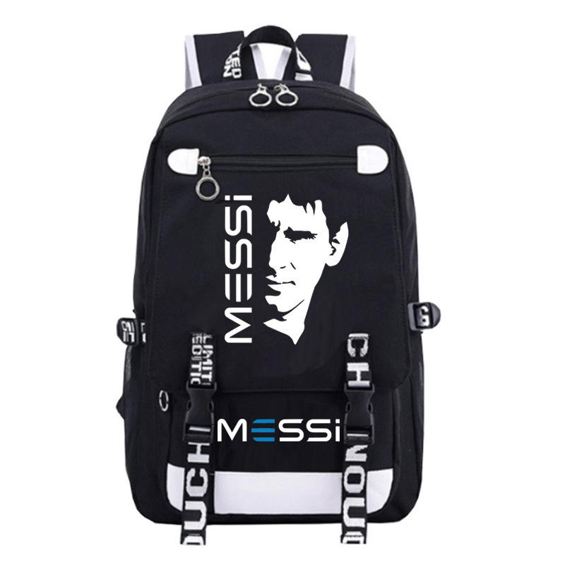 Large Capacity Schoolbag with Shoulder Strap; Student Three-piece Pencil Case Set