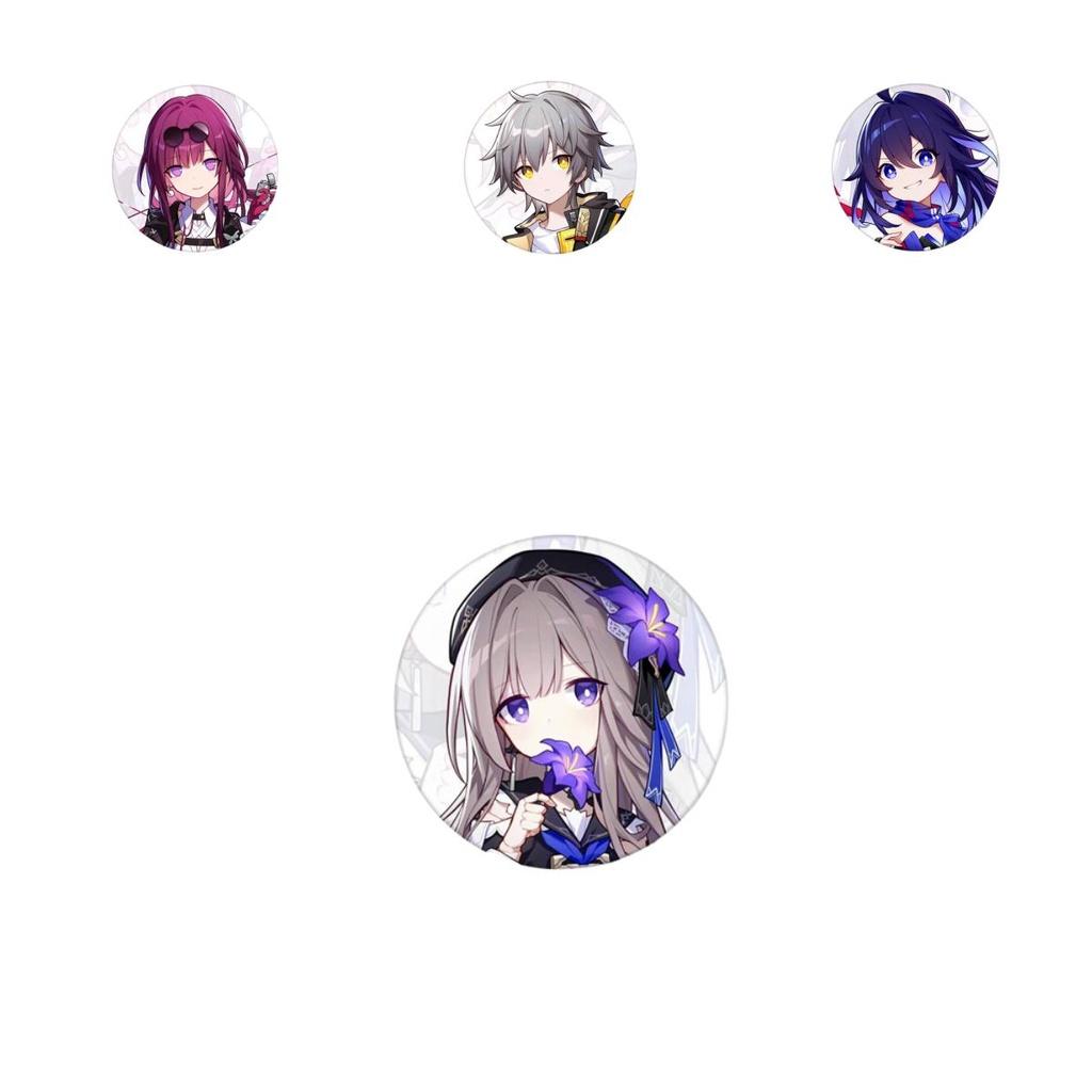 High-quality Honkai Star Rail Metal Badges Choose Your Favorite Character!