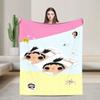Yuy Xiaoyu Blanket  Warm Novelty Plush Throw Blanket For Couch Bed Airplane Travel Flannel Bedspread Bed Cover