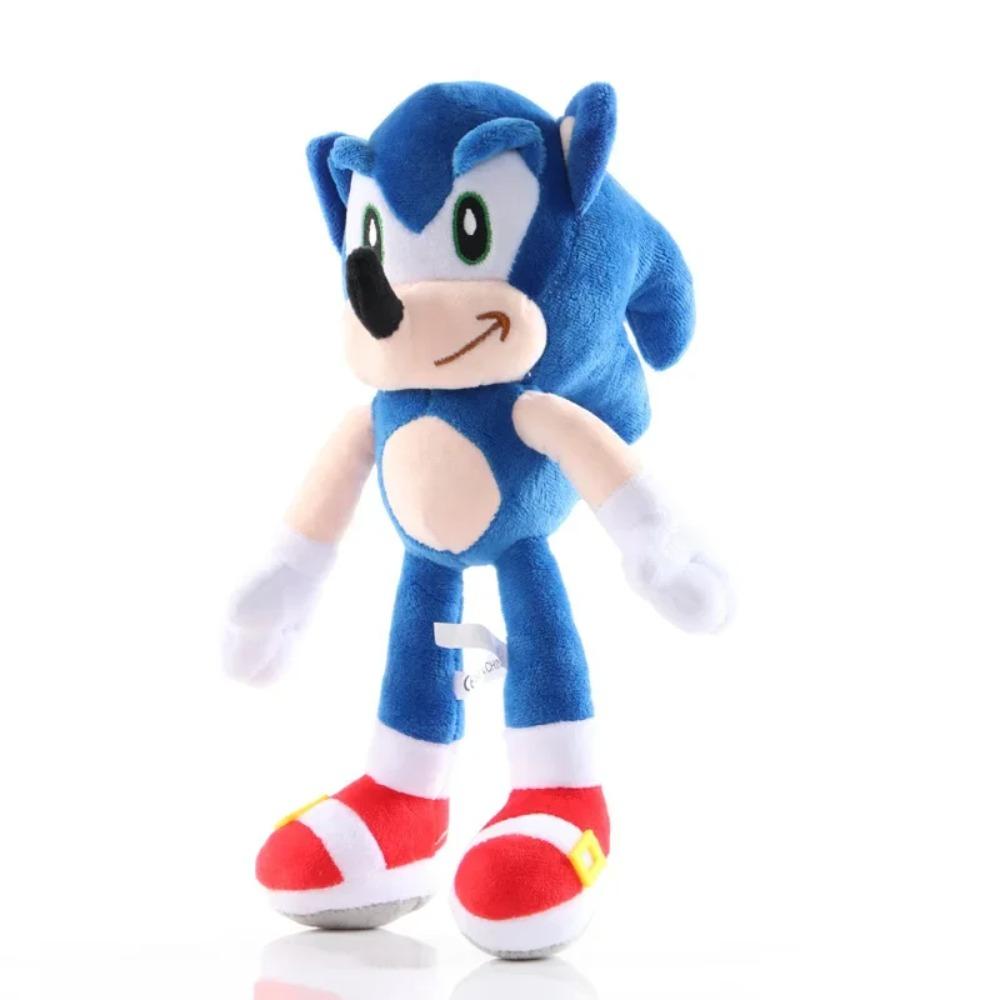 2025 New 25cm Super Sonic Action Doll Plush Toy Hedgehog Model Plush Doll Tarsnak Sofa Plushie Toys for Children's Birthday Gift