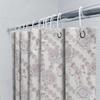Elegant Floral Shower Curtain Set Lavender Rose Design For Bathroom Decor Home Decoration Waterproof Fabric Shower Curtains With