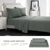 Sheet Set Breathable & Cooling Sheets Hotel Luxury Bed Sheets Extra Soft Easy Fit 4 Piece Set