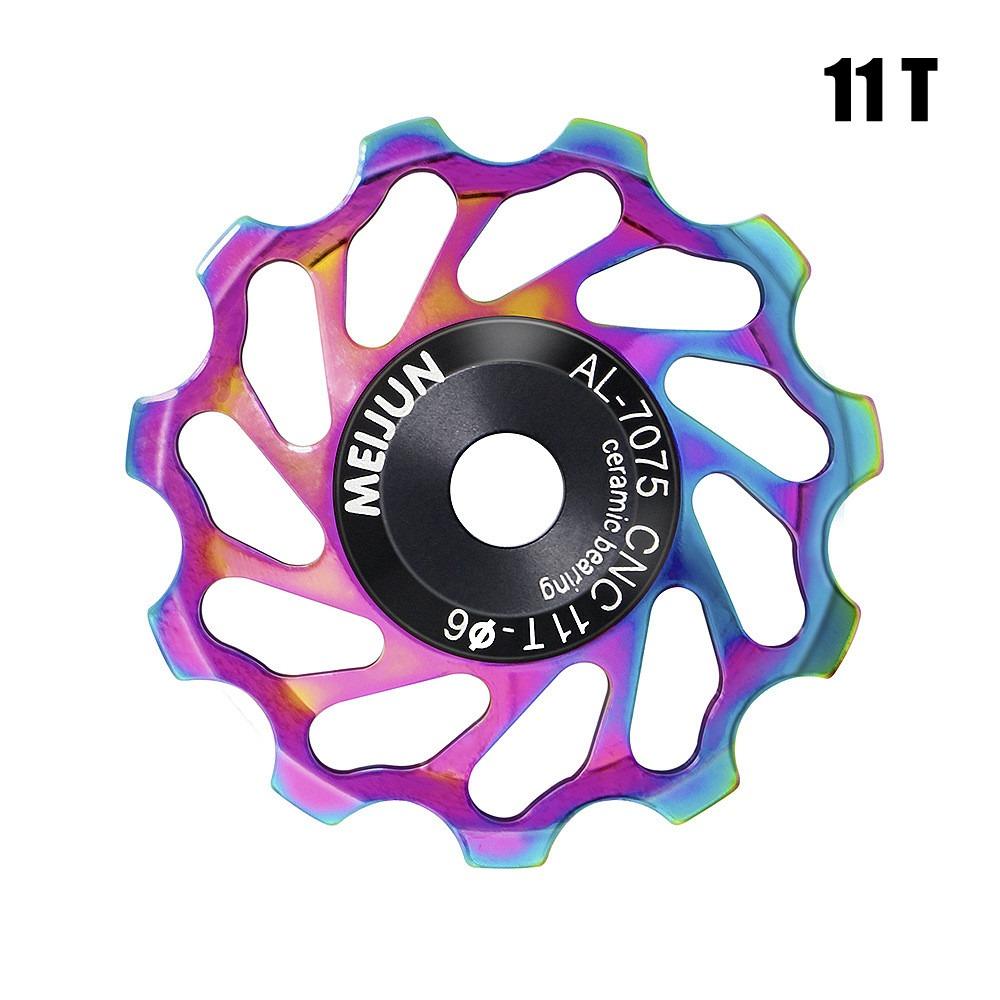 

11T--18T Велосипедный задний переключатель ролик AL7075 CNC Велосипедный стальной ролик подшипник Велосипедные аксессуары 11T