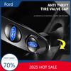 Hot 2025 Hot For Ford Car Wheel Tire Valve systems Cap With Keychain Keyring Badge For Ford Focus ST Ranger Mondeo Kugo Ecosport