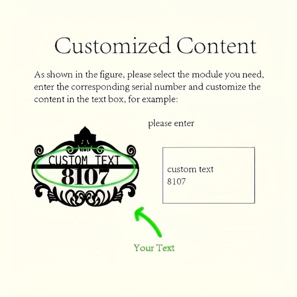 Vintage Metal Door Sign Floral Swirl Home Decor Housewarming Gift