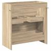 Bathroom Vanity Cabinet In Sonoma Oak 78.5 X 37.5 X 81 Cm Particleboard