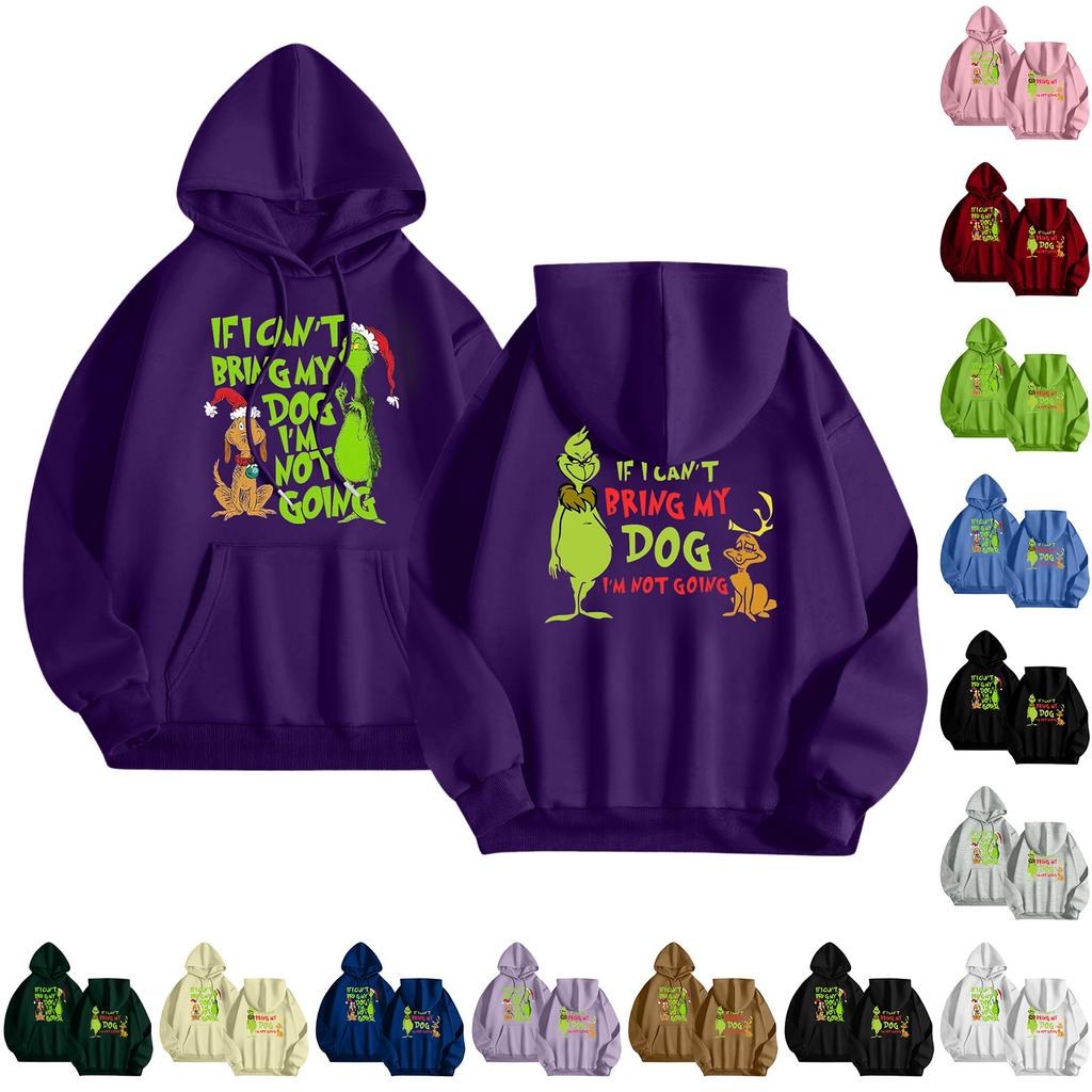 Women's Fashionable Casual Long-Sleeved Hooded Printed Sweatshirt