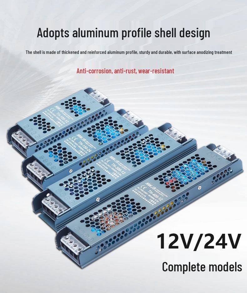 Mingwei Linear Transformer 220V To 24V Power Supply for 12V LED Light Strip